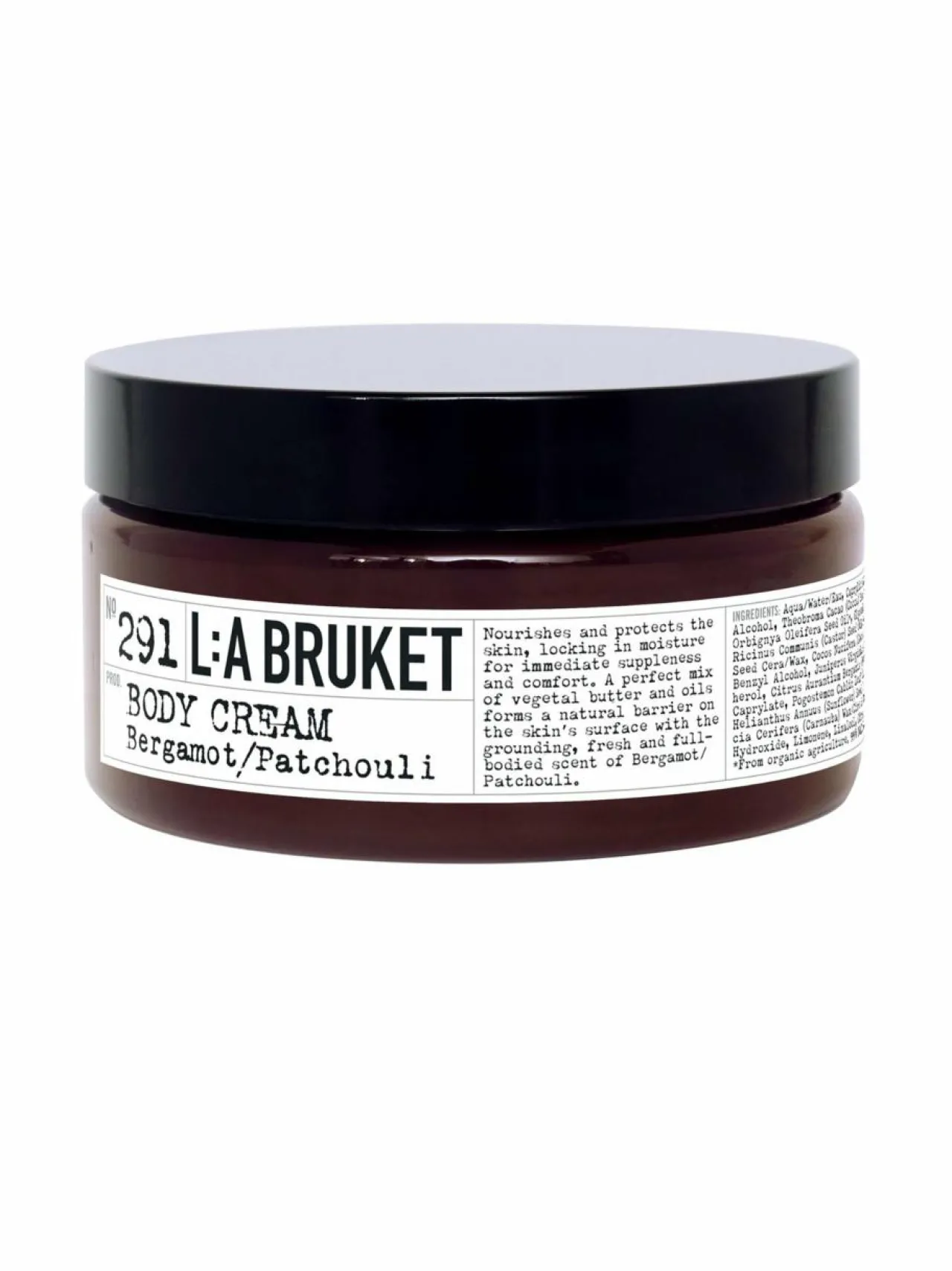 L:A Bruket 291 Body Cream Bergamot Patchouli -vartalovoide^ Vartalonhoito