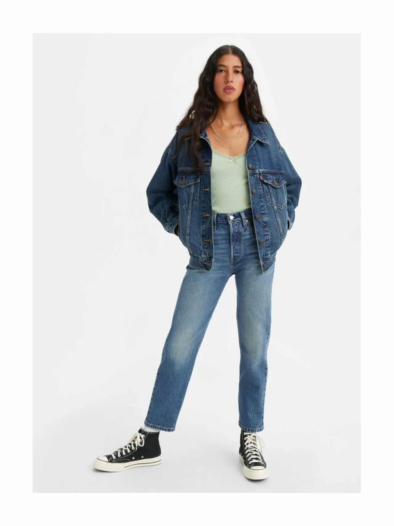 Levi's 501 Crop Stand Off -farkut^ Farkut