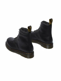 Nilkkurit<Dr. Martens 1460 Grizzly -nahkasaappaat tekoturkisvuorilla BLACK