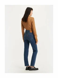 Farkut<Levi's 724 high rise straight -farkut 227 DARK INDIGO WORN IN