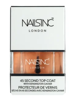 NAILS INC 45 Second Top Coat with Kensington Caviar -päällyslakka 14ml^ Kynnet