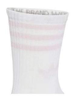 Urheiluasusteet<adidas Originals 3 Stripes Crew -sukat 3-pack JV7405 WHITE/BLACK/CLPINK