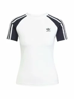 adidas Originals 3 Stripes Slim t-paita^ Paidat, Hupparit & Colleget