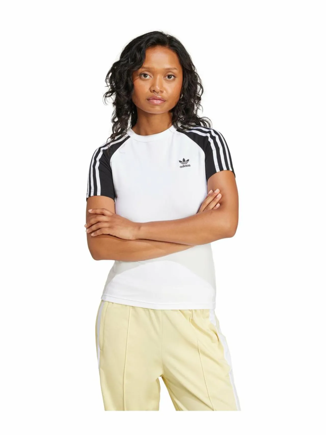 adidas Originals 3 Stripes Slim t-paita^ Paidat, Hupparit & Colleget