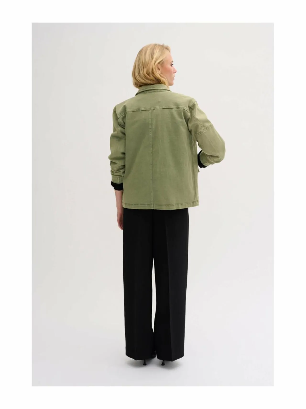 Takit<MY ESSENTIAL WARDROBE 20 The Army Jacket -takki 101969 DUSTY OLIVE WASH