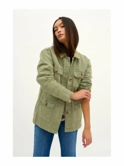 Takit<MY ESSENTIAL WARDROBE 20 The Army Jacket -takki 101969 DUSTY OLIVE WASH