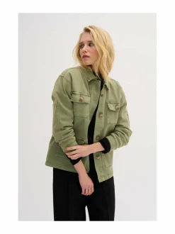 Takit<MY ESSENTIAL WARDROBE 20 The Army Jacket -takki 101969 DUSTY OLIVE WASH