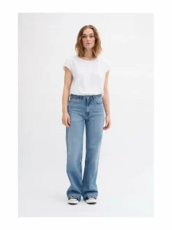 Farkut<MY ESSENTIAL WARDROBE 35 The Louis -farkut 100054 MEDIUM BLUE RETRO WASH