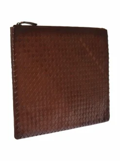 Pikkulaukut<Dragon Diffusion A4 Pochette -nahkalaukku DK BROWN