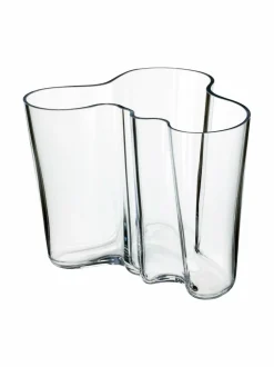 Koriste-Esineet<Iittala Aalto-maljakko 160 mm KIRKAS
