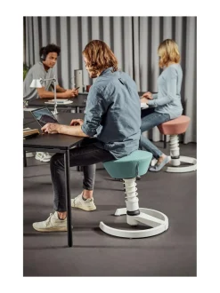 Aeris Swopper työtuoli, musta keinonahka^ Tuolit & Jakkarat