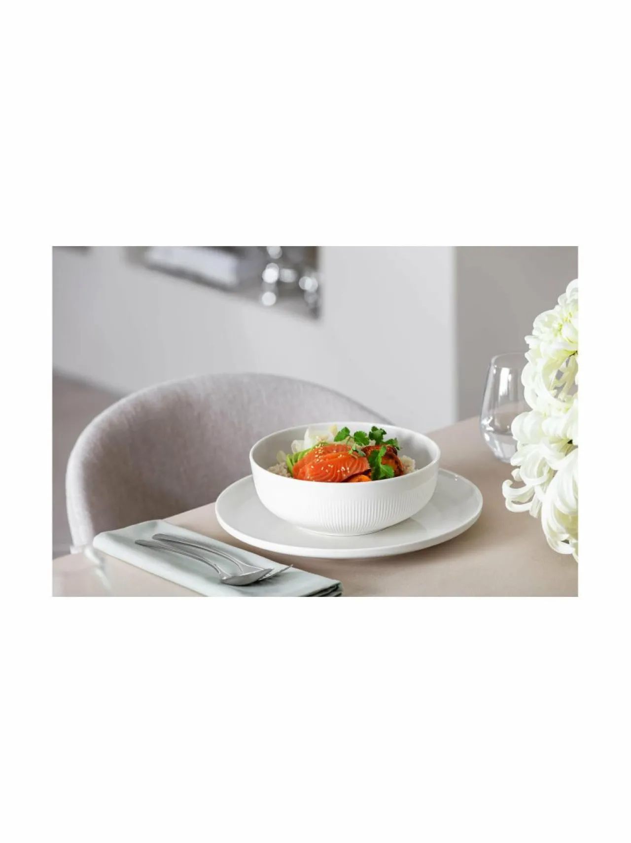 Tarjoiluastiat<Villeroy & Boch Afina Serving -posliinikulho 1 l VALKOINEN