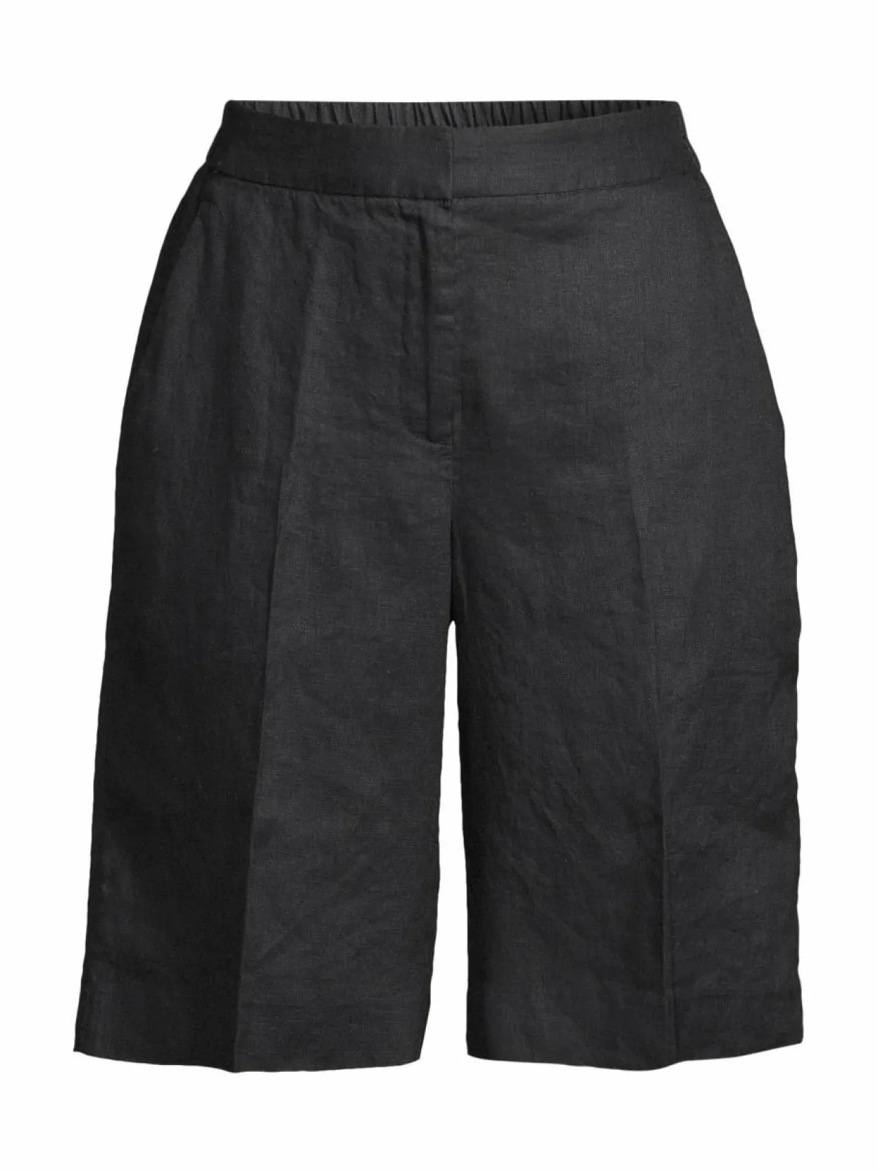 Housut<ESSENTIALS by Stockmann Agatha-pellavashortsit BLACK