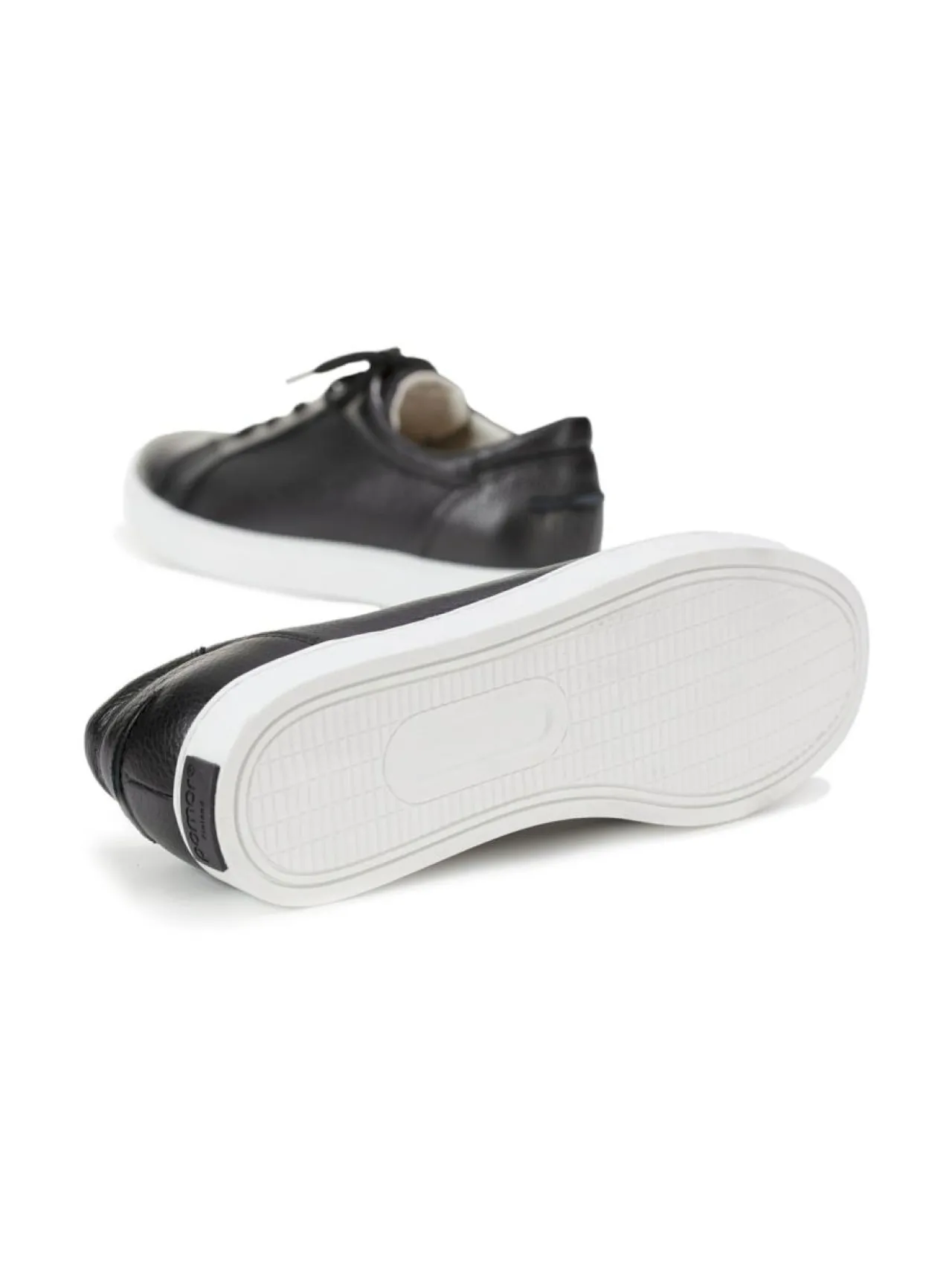 Tennarit & Sneakerit<Pomar AHO Miesten sneakerit BLACK GRAINY NAPPA/5543 SOLE