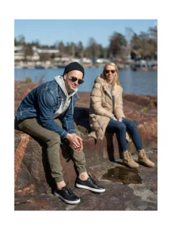 Tennarit & Sneakerit<Pomar AHO Miesten sneakerit BLACK GRAINY NAPPA/5543 SOLE