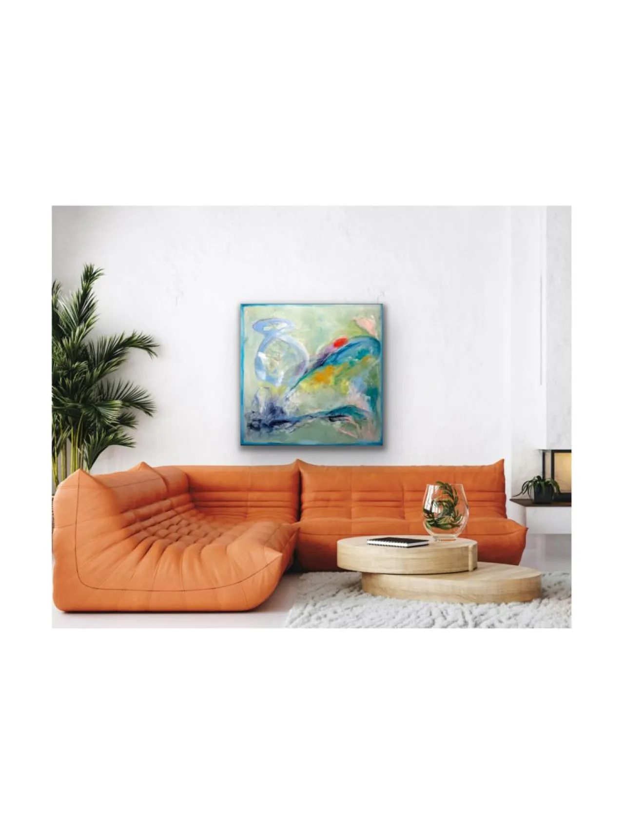 Taulut & Julisteet<Pia Rydman Art Aina ja ikuisesti, 100x100cm, öljyvärimaalaus, Pia Rydman
