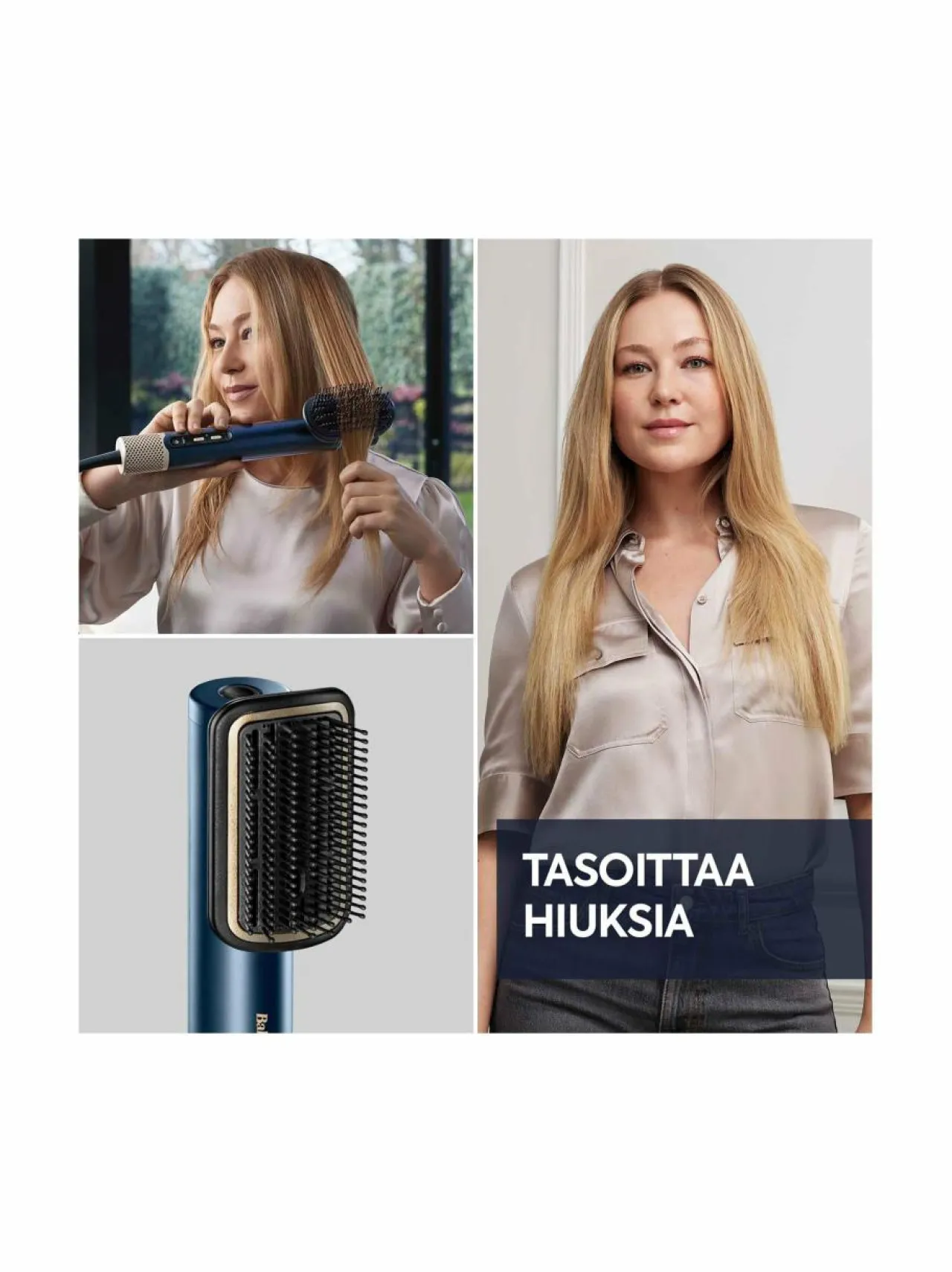 Babyliss Air Wand Smoothing Brush -harja^ Hiustenhoitolaitteet|Hiustenhoito