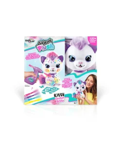 Luovuus & Oppiminen<AIRBRUSH PLUSH Pehmokissanpentu ja kynäruisku, 25 cm