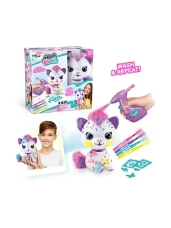 Luovuus & Oppiminen<AIRBRUSH PLUSH Pehmokissanpentu ja kynäruisku, 25 cm