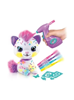 Luovuus & Oppiminen<AIRBRUSH PLUSH Pehmokissanpentu ja kynäruisku, 25 cm