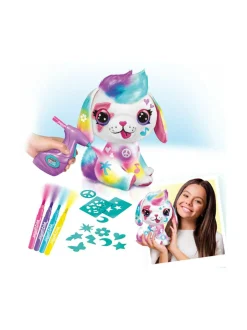Luovuus & Oppiminen<AIRBRUSH PLUSH Pehmokoiranpentu ja kynäruisku, 26 cm