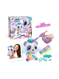 Luovuus & Oppiminen<AIRBRUSH PLUSH Pehmopanda ja kynäruisku, 25 cm