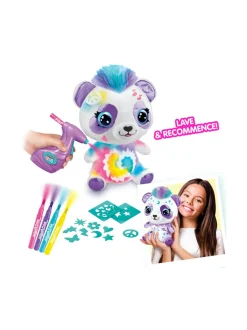 Luovuus & Oppiminen<AIRBRUSH PLUSH Pehmopanda ja kynäruisku, 25 cm