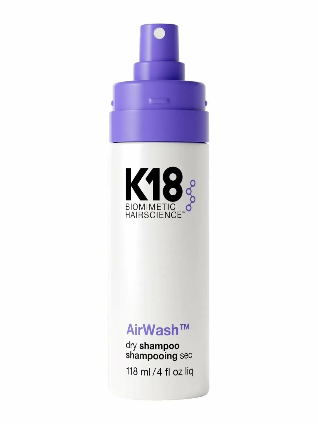 K18 AirWash™ Dry Shampoo -kuivashampoo^ Muotoilu & Viimeistely