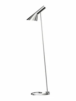 Lattiavalaisimet<Louis Poulsen AJ-lattiavalaisin POLISHED STEEL