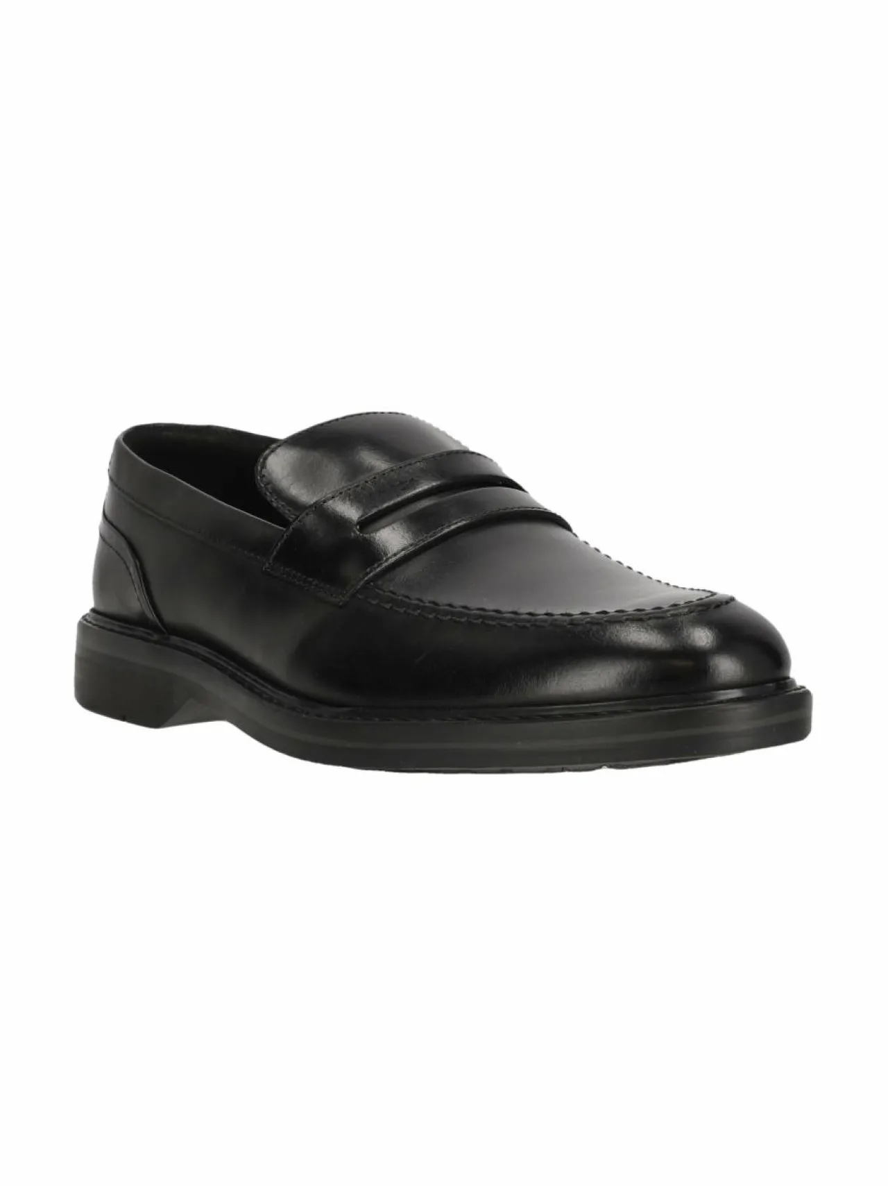 Kävelykengät & Loaferit<Clarks Aldwin Step -nahkaloaferit BLACK