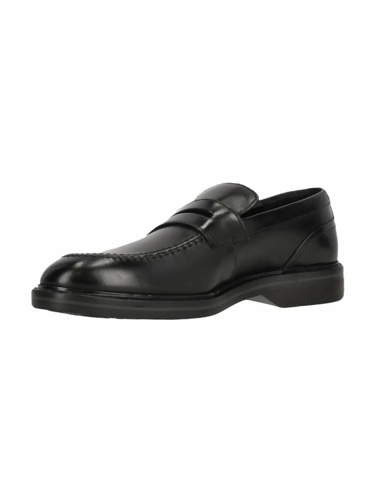 Kävelykengät & Loaferit<Clarks Aldwin Step -nahkaloaferit BLACK