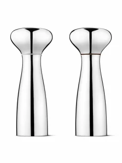Koriste-Esineet<Georg Jensen Alfredo-suola- ja pippurimylly TERÄS