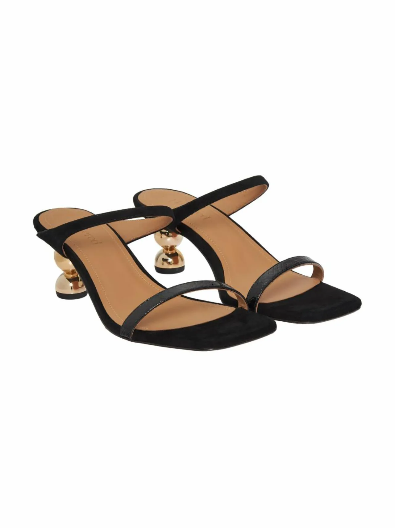 Sandaalit<Flattered Ali Metallized Heel -sandaalit 001 BLACK