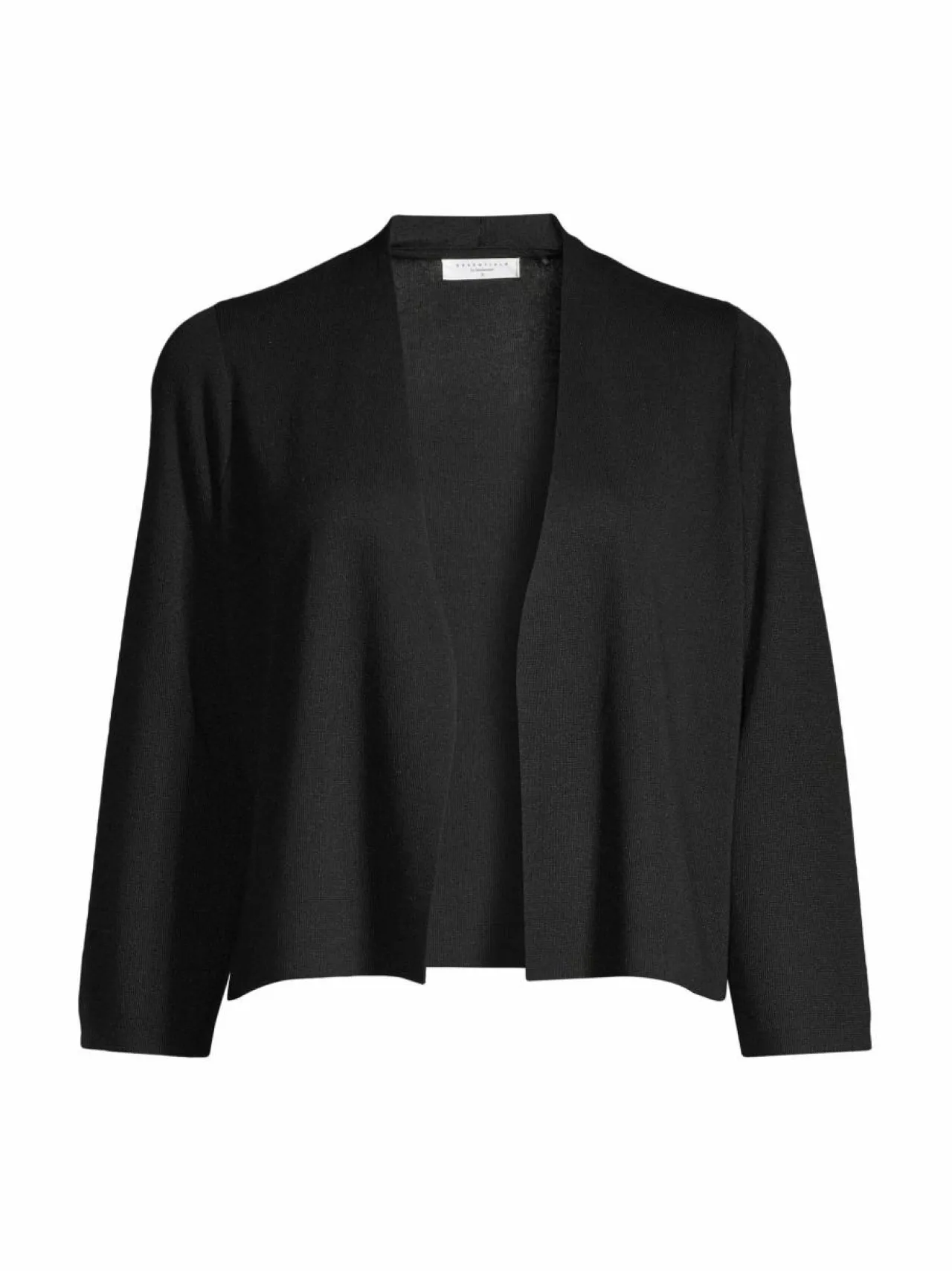 Neuleet<ESSENTIALS by Stockmann Alice- lyhyt neuletakki BLACK