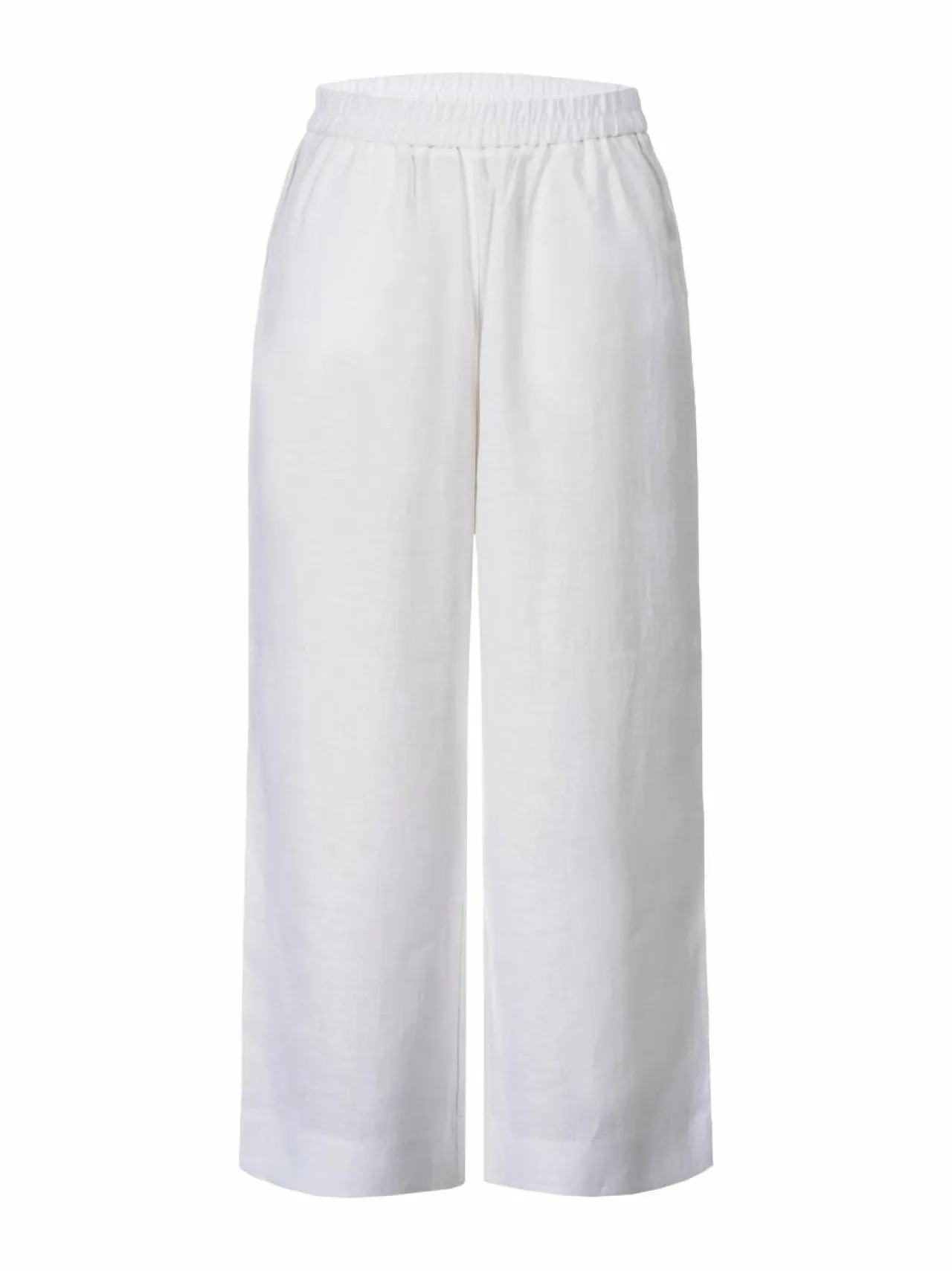 Housut<Ril's Aliza -pellavahousut 010 PEARL WHITE