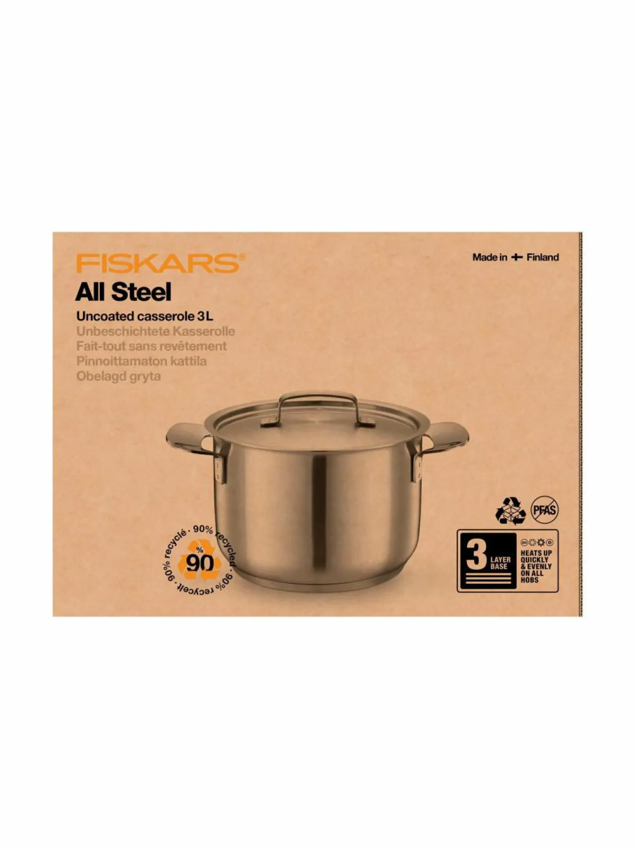 Fiskars All Steel -kattila 3 l^ Keitto- & Paistoastiat