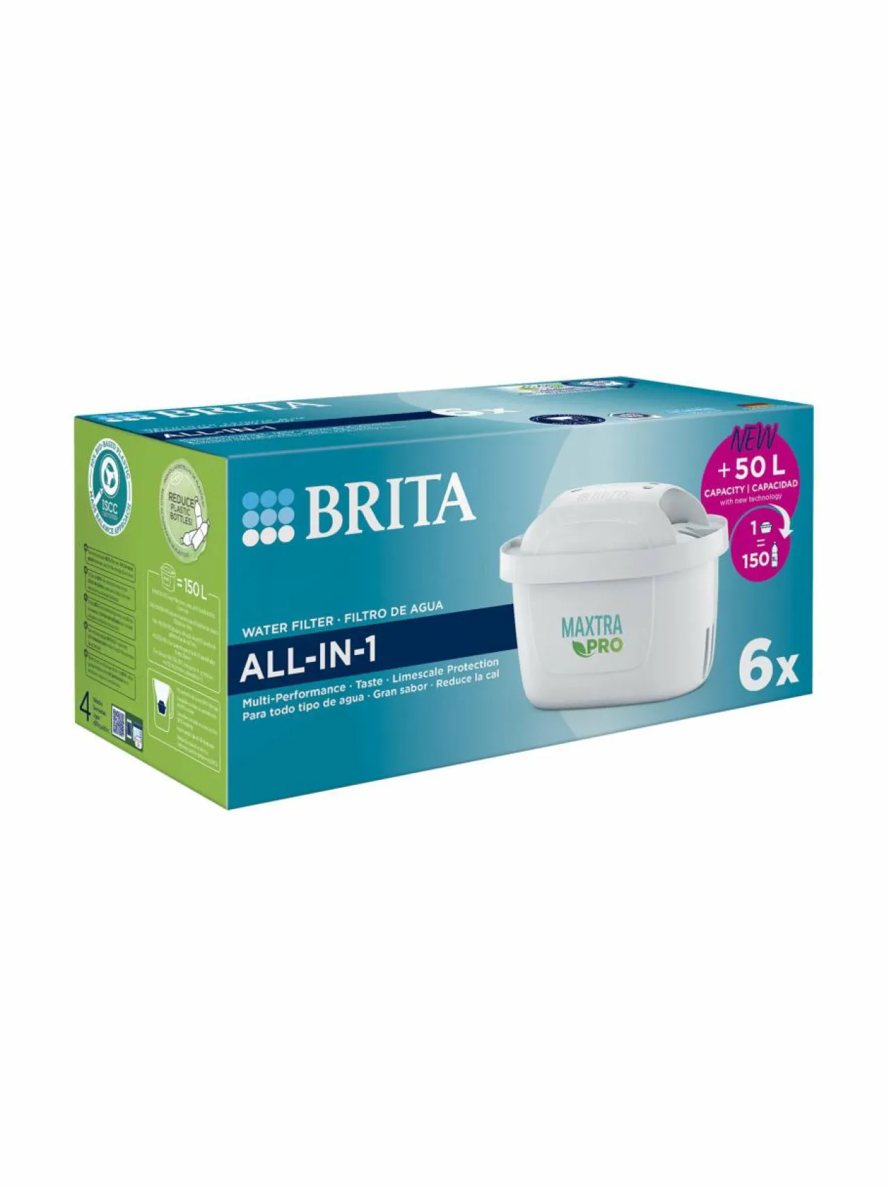 Tee, Kahvi & Vesi<Brita All-in-1 MXPro -vedensuodatinpatruuna, 6-pack WHITE