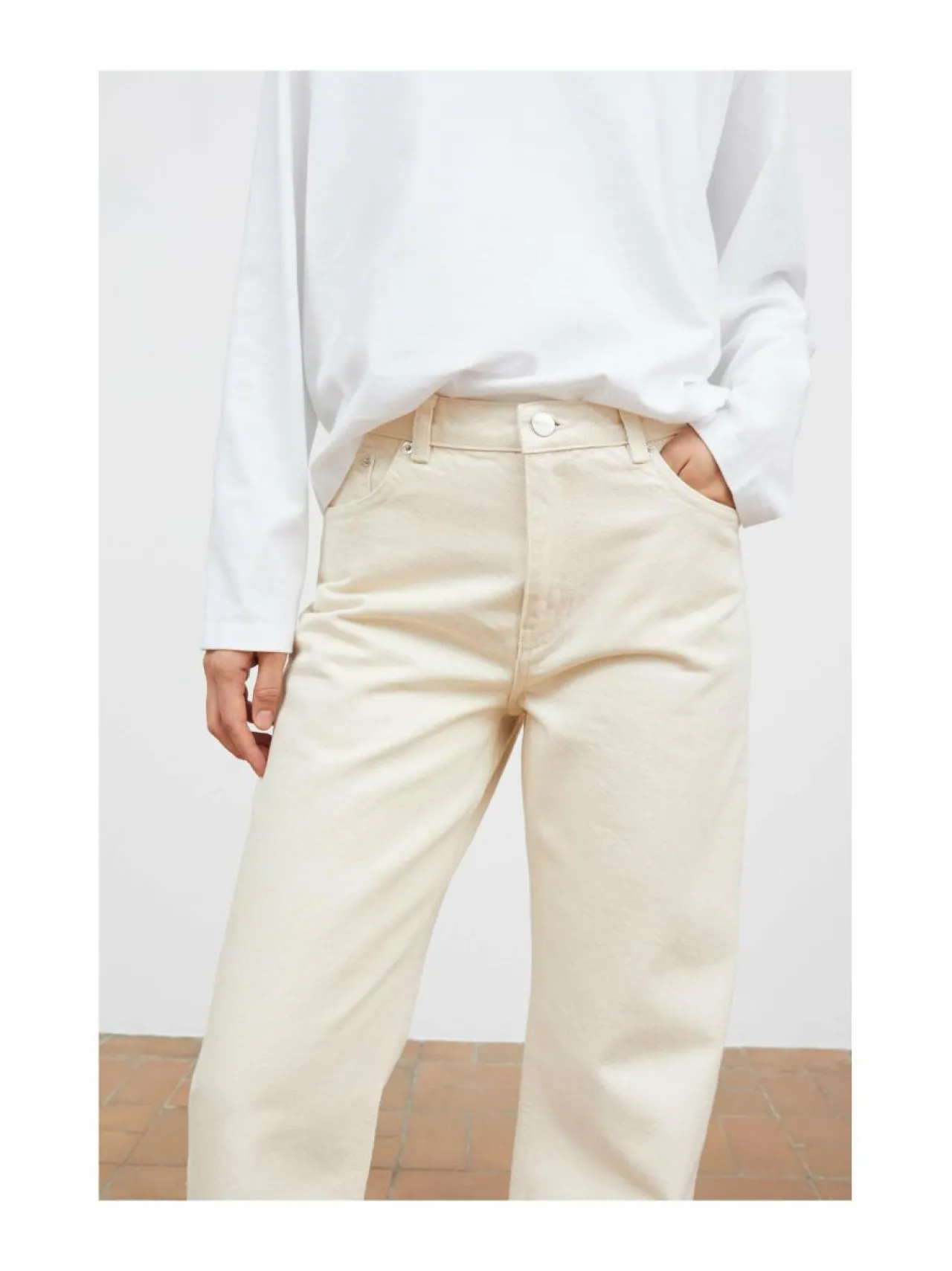 Farkut<Skall Studio Allison Cropped -farkut ECRU