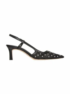Avokkaat & Korkokengät<Michael Michael Kors Alora Mid Crystal Embellished Mesh -avokkaat 001 BLACK