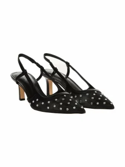 Avokkaat & Korkokengät<Michael Michael Kors Alora Mid Crystal Embellished Mesh -avokkaat 001 BLACK