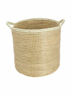 Säilytys<Casa Stockmann Alto L -meriheinäkori kahvoilla NATURAL