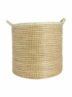 Säilytys<Casa Stockmann Alto L -meriheinäkori kahvoilla NATURAL