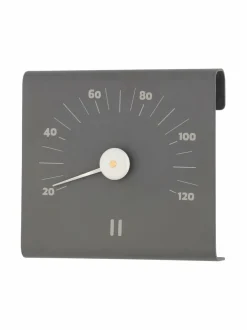 Sauna<Rento Aluminium Sauna Thermometer -saunamittari GREY