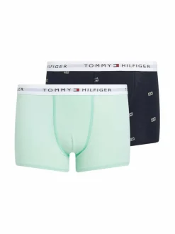 Alusvaatteet<Tommy Hilfiger Alushousut 2-pack 0SF DESERT SKY OUTLINE FLAG/DEW GREEN