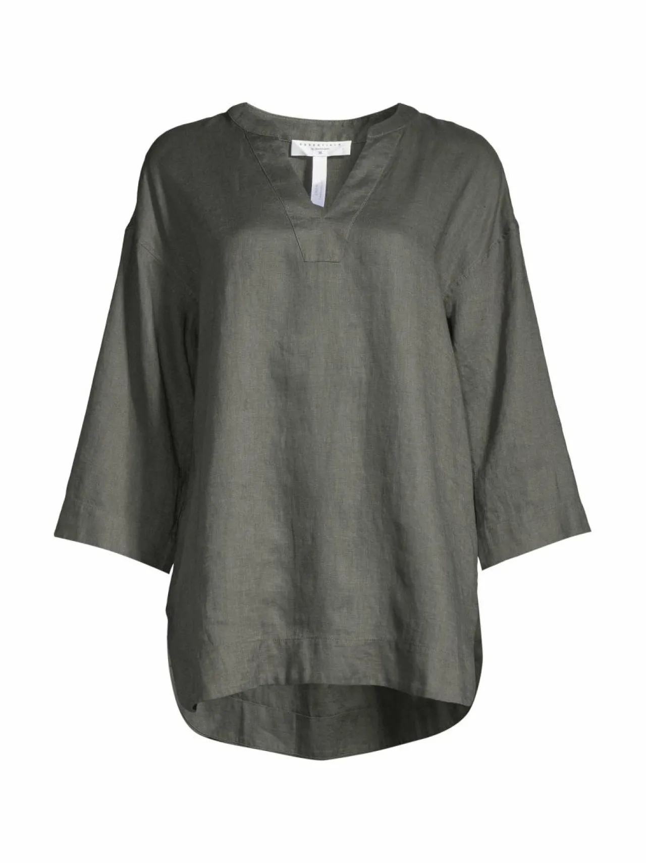 Paidat & Puserot<ESSENTIALS by Stockmann Amalia-pellavatunika KHAKI GREEN