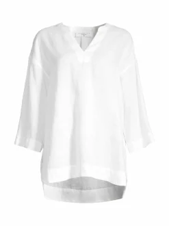 Paidat & Puserot<ESSENTIALS by Stockmann Amalia-pellavatunika WHITE