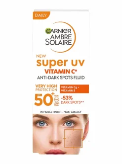 Aurinkotuotteet<Garnier Ambre Solaire Super UV Vitamin C Anti-Dark Spots SPF50+ -aurinkosuojavoide