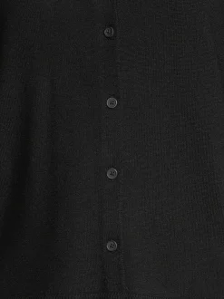 Neuleet<ESSENTIALS by Stockmann Amelia-merinoneuletakki BLACK 99070