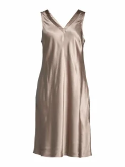 Yö- & Oloasut<Stockmann Silk Amelia-silkkiyömekko TAUPE