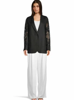 Takit<Max Mara Studio Angizia-pellavatakki 035 SCHWARZ